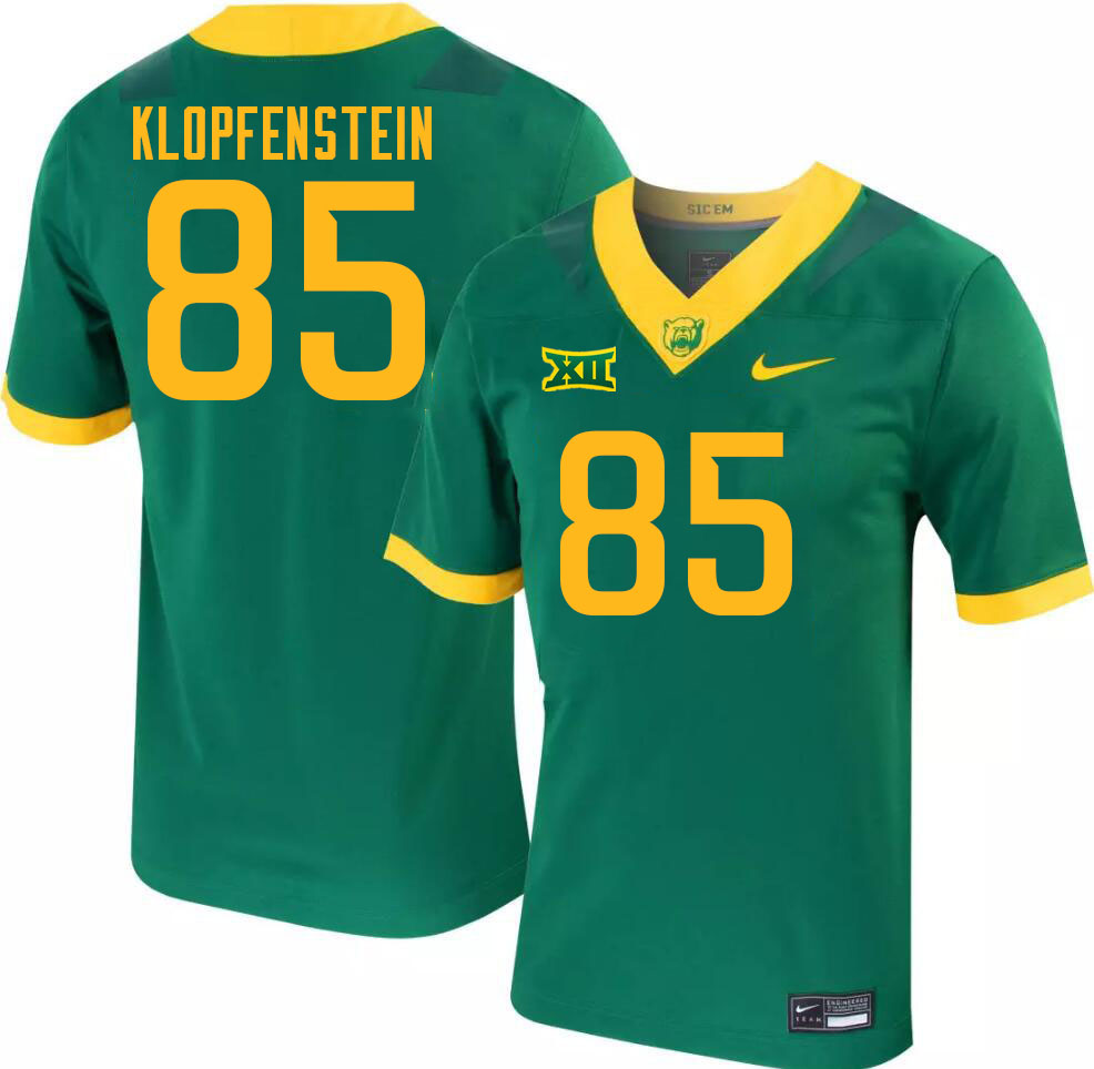 Men-Youth #85 Matthew Klopfenstein Baylor Bears 2023 College Football Jerseys Stitched Sale-Green